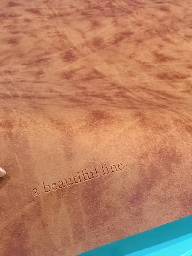 Vegan Leather Mat in brown by a beautiful line