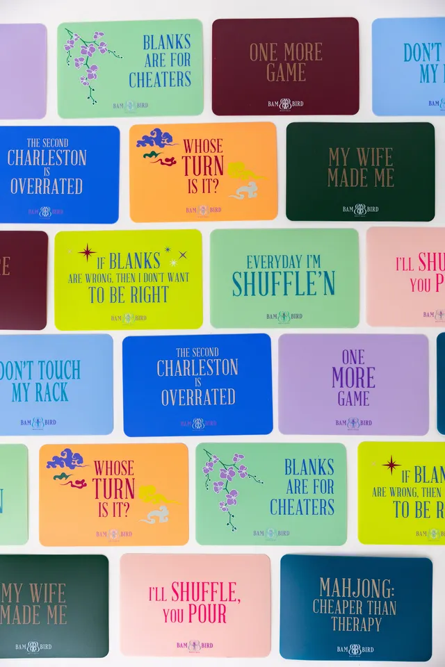 Assorted BAM BIRD Shufflers are small hand-painted bird figures on bases.