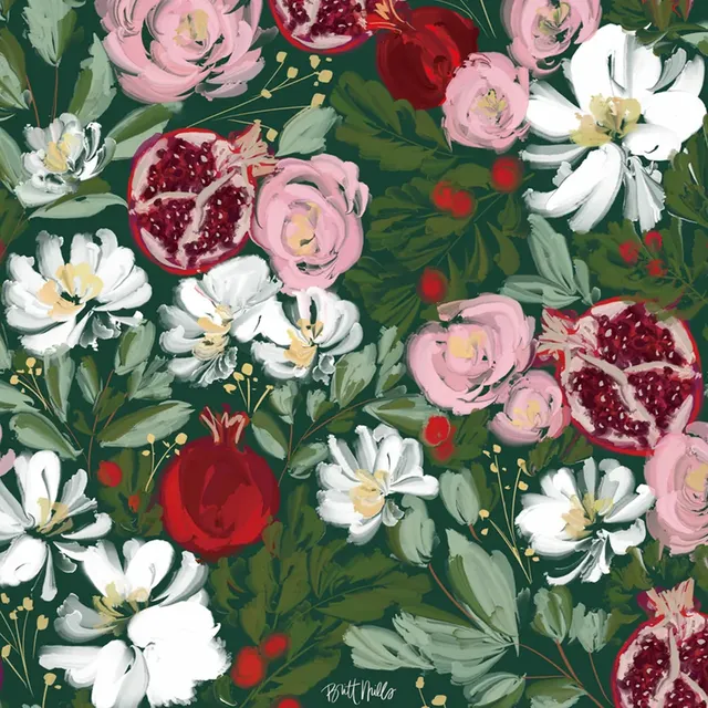 Crimson Harvest Mahjong Mat with autumn-inspired motif and soft textile surface.