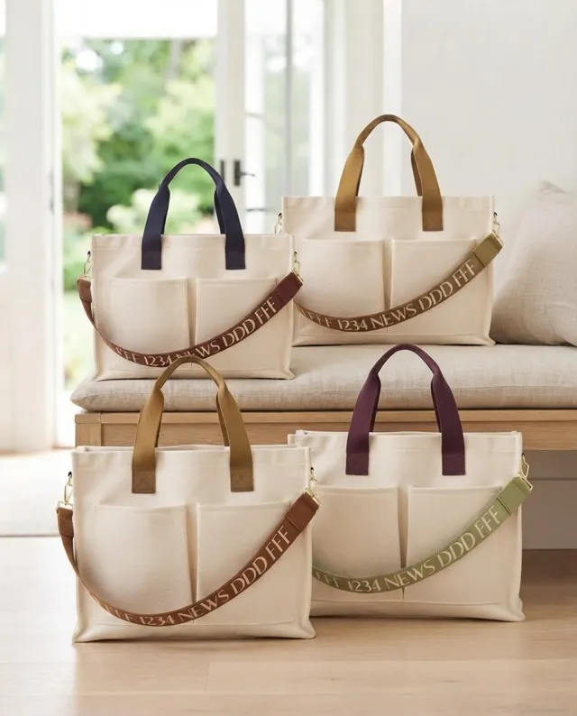 The Parlor Satchel - Assorted Colors mahjong carry bag in tan and cream by Caki Lawrence