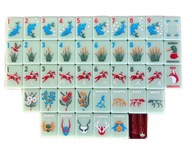 The Hunt Club Edition mahjong tile set by Charleston Mahjong Club