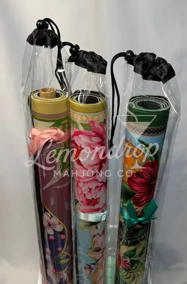 Clear PVC Drawstring Mat Bag