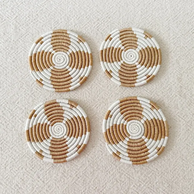 Handwoven Sisal Coaster Set