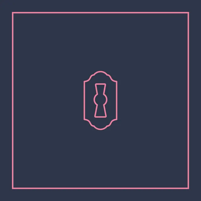 Mahj House Rules Keyhole Navy Mat in blue