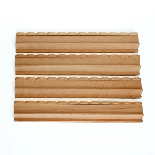 Golden Grain Beachwood Scalloped Racks