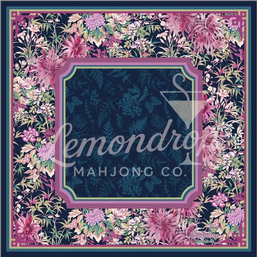 Midnight Botanicals Mahjong Mat