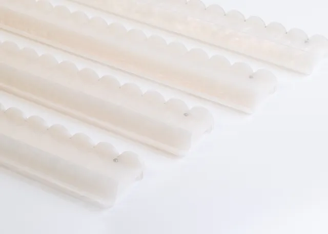 Scalloped iridescent opal acrylic rack by Miss Mahjong