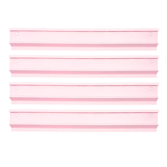 Wooden 20 inch rack with pink finish and pusher