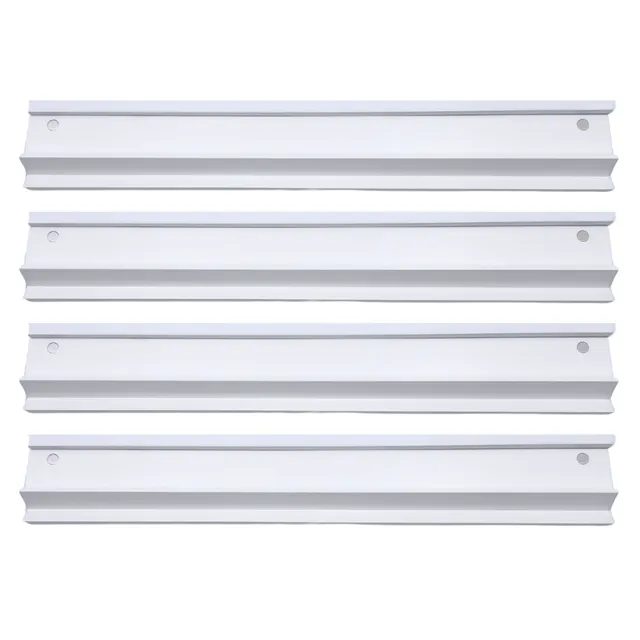 Wooden rack with white finish and integrated pusher for mahjong tiles.