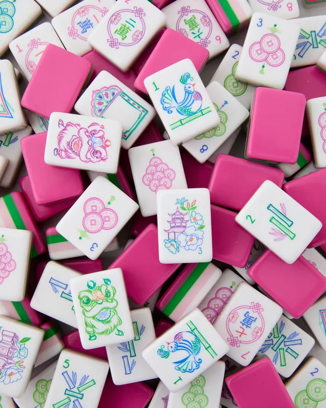 Amara Tiles in pink by Oh My Mahjong