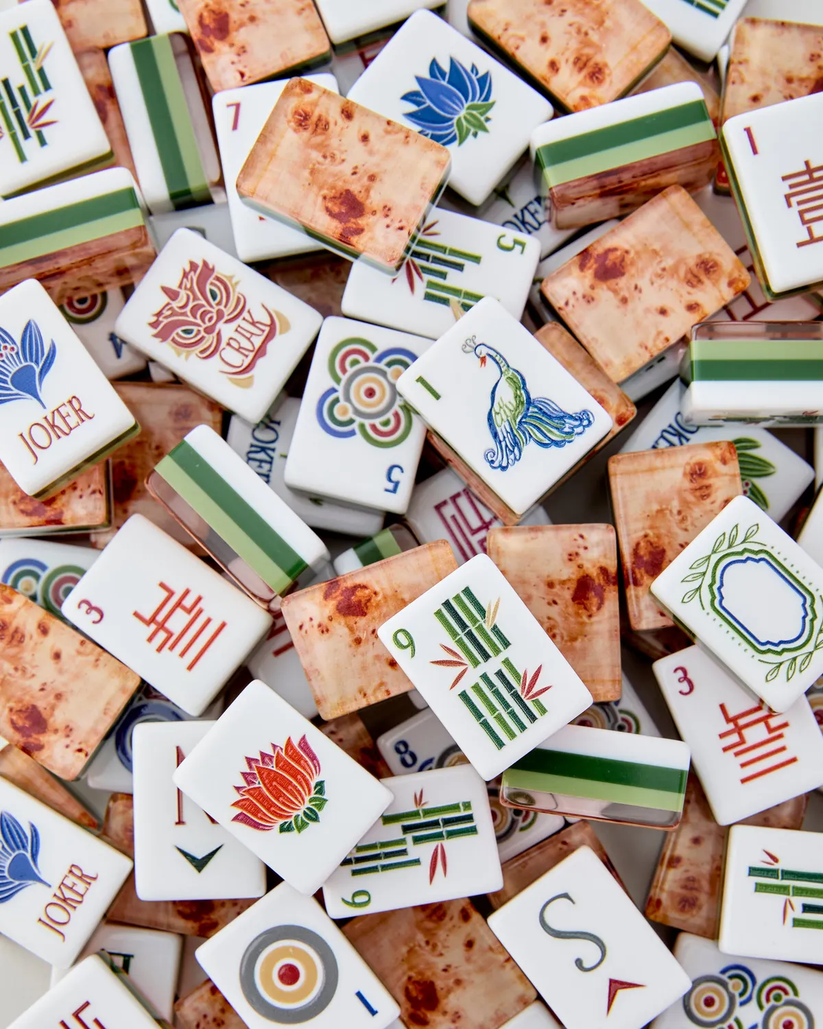 Heritage Tiles in brown by Oh My Mahjong