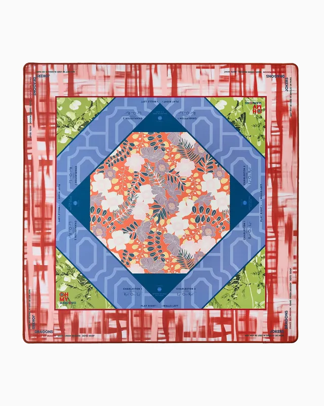 Sedona Mat in Tube by Oh My Mahjong, earthy-toned fabric mat.