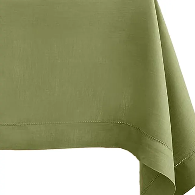 Solino Home Green Linen Tablecloth in green