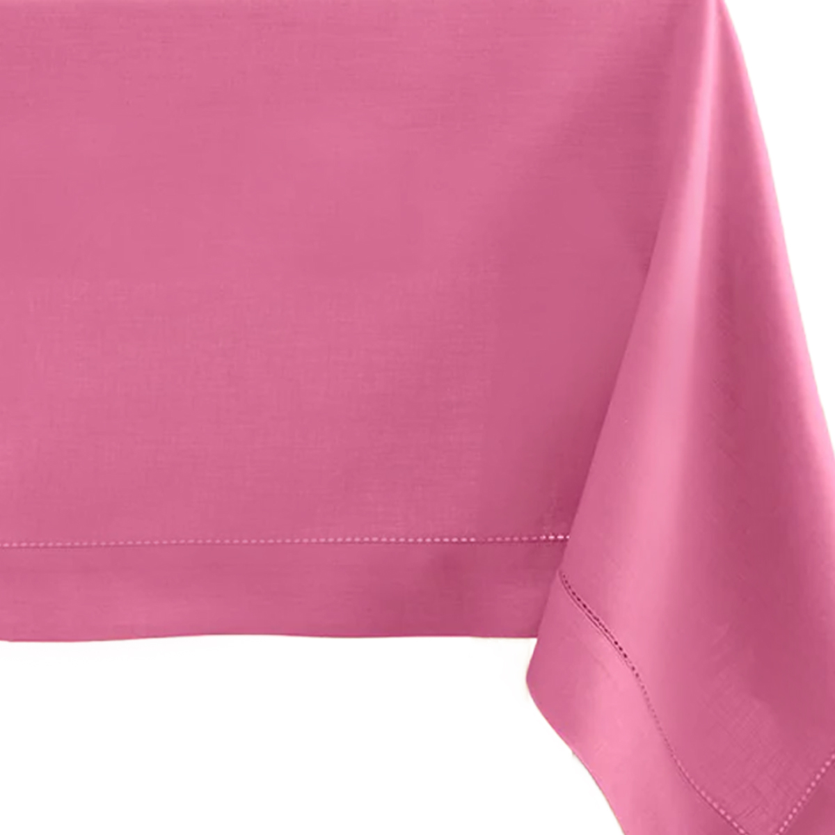 Solino Home Pink Linen Tablecloth in pink