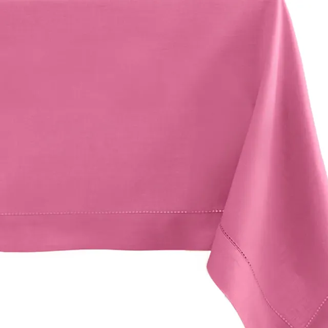 Solino Home Pink Linen Tablecloth in pink