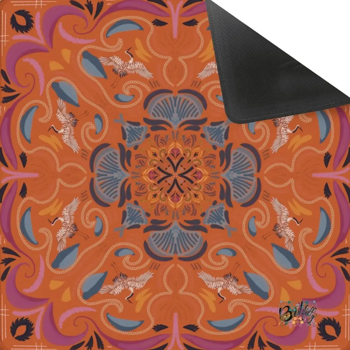 Stitched Herons Collection - Rust