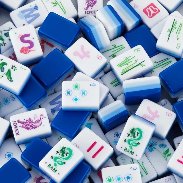 Blue Tiger Tiles by Sweet JoJo Designs on glossy white ceramic