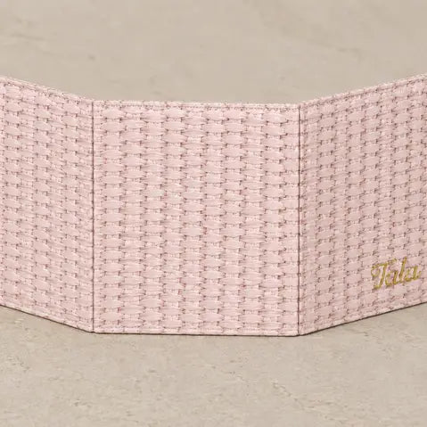 Vista Folio - Mahjong Card Holder Petal mahjong accessory in pink by Tala Mahj