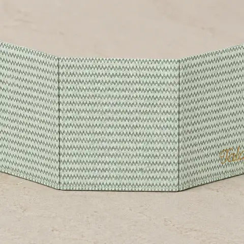 Vista Folio - Mahjong Card Holder Sea mahjong accessory in green by Tala Mahj
