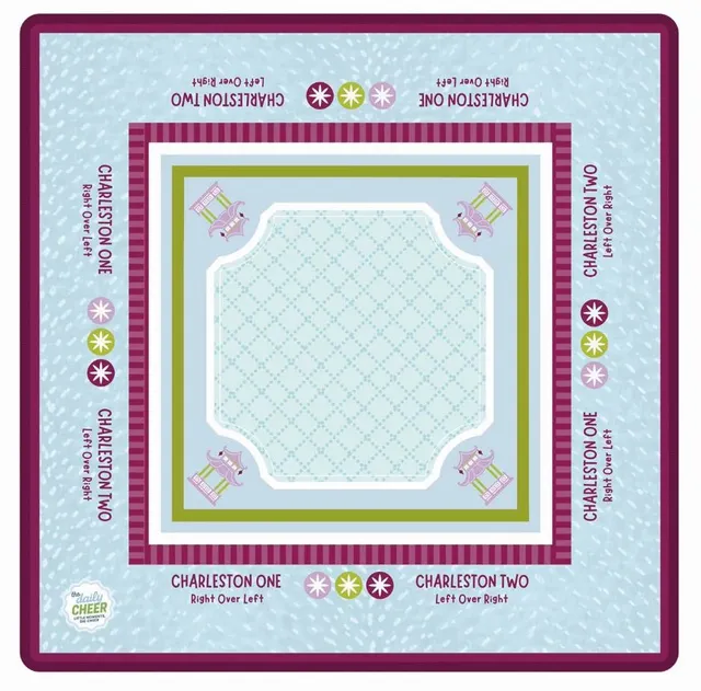 Perfectly Plum Mat in purple and blue by The Daily Cheer