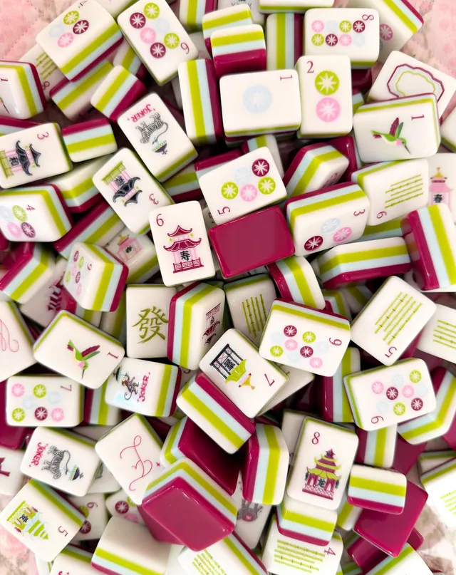 Perfectly Plum Tiles in purple and green by The Daily Cheer