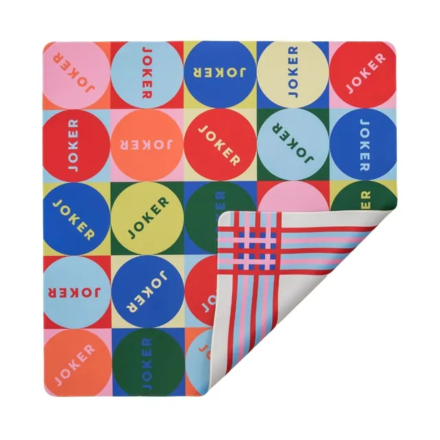 The Mahjong House Double-Sided Mat Joker, reversible play surface with grid lines.