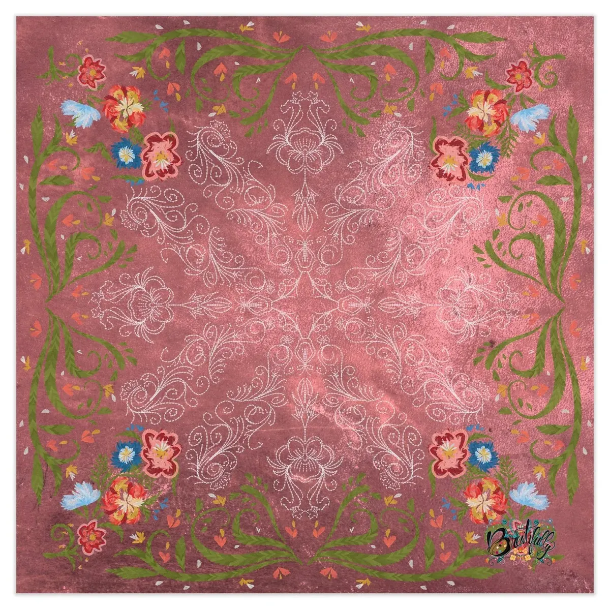 These Tiles Are Made For Mahjing - Pink Vegan Leather