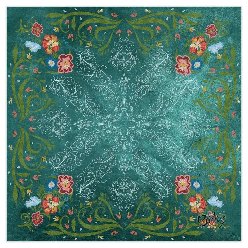 These Tiles Are Made For Mahjing - Turquoise Vegan Leather