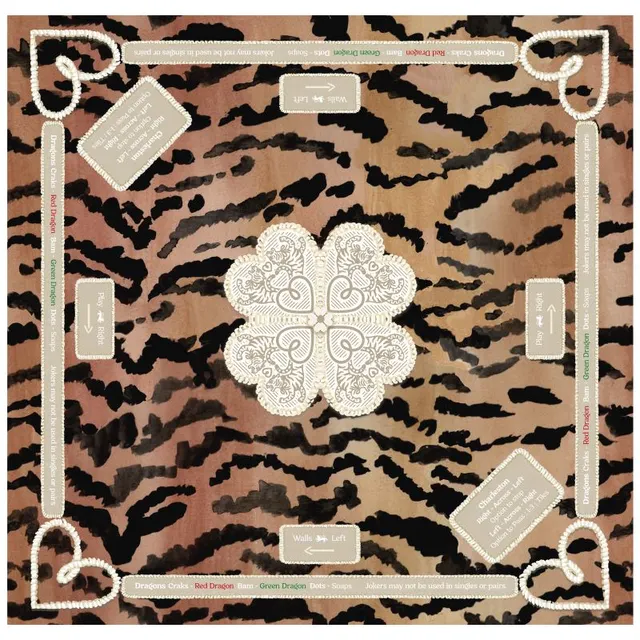 El Tigre Rules Edition Mat featuring tiger motif and felt top