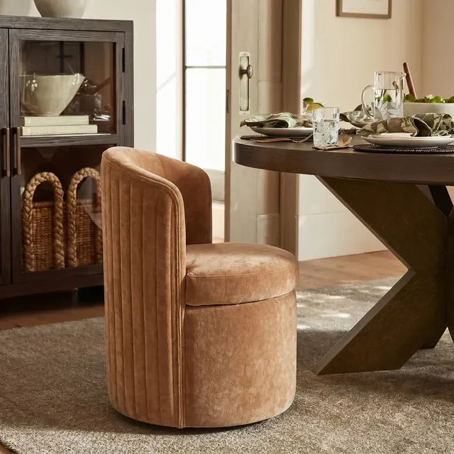 Waynesville 24''W Modern Channel-Tufted Backrest Dining Chair
